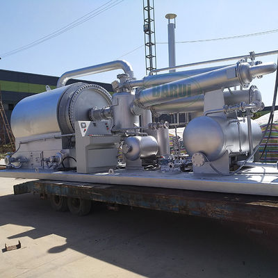 quality  Movable Skid Mounted Plastic Pyrolysis Wood Pyrolysis Plant Gasoline And Oil Machine factory