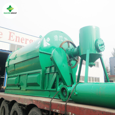 Waste Tire Pyrolysis Plant For Oiling Huayin Scrap Tire Recycling To Oil Machine Small Scale Pyrolysis Systems 1ton Per Day