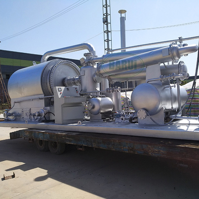 Movable Skid Mounted Plastic Pyrolysis Wood Pyrolysis Plant Gasoline And Oil Machine