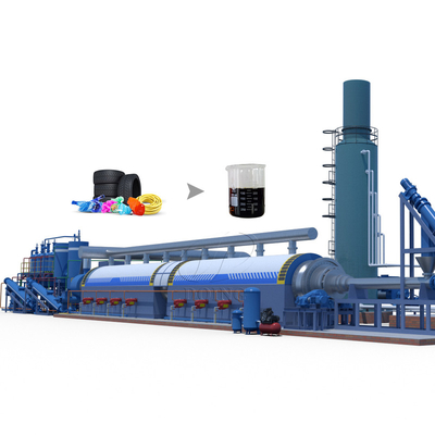 Factory Fully Continuous Waste Tire Recycling Oil Pyrolysis Machine