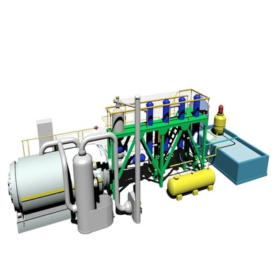 Waste Tire Recycling Newest Design Waste Tire Pyrolysis Plant And Desulfurization Crude Oil