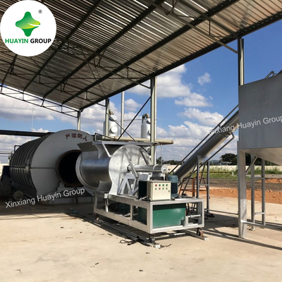 Mini fuel oil tire plastic plant continuous production pyrolysis tire pyrolysis line