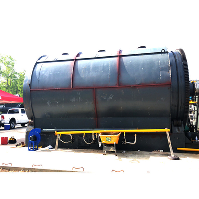 Continuous waste tire recycling machine / used tire pyrolysis plant for sale
