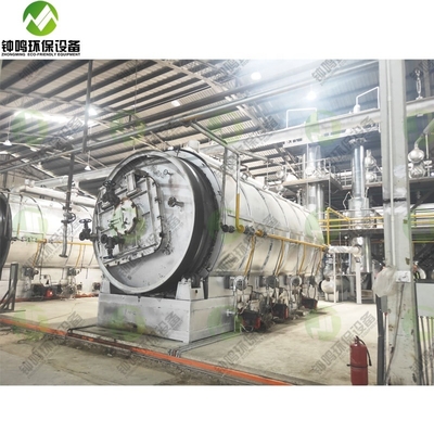 Continuous Tire Pyrolysis Machine Tyre Pyrolysis Oil Distillation Plant to Diesel