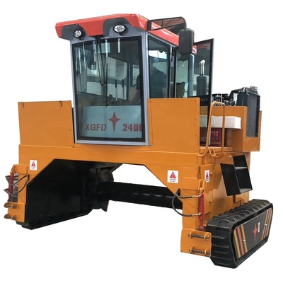 Composting Turn Machine 9-10t/h Fermentation Equipment Organic Waste Composting Machine Fertilizer Customized chicken manure